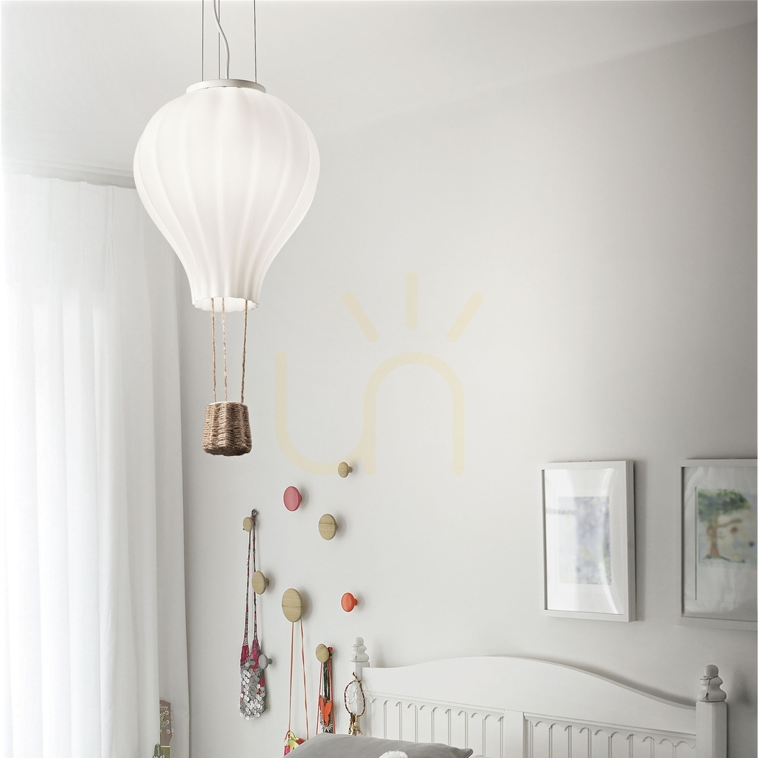 Pohled Závěsné svítidlo Ideal Lux DREAM BIG SP1 D42 bílé Ø42 cm E27 261195 Závěsné svítidlo Ideal Lux DREAM BIG SP1 D42 bílé Ø42 cm E27 261195