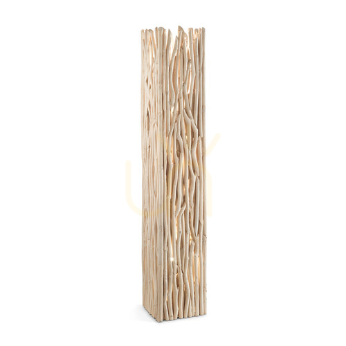 Kontrola Stojací lampa Ideallux Driftwood dřevěná 3x E27 180946