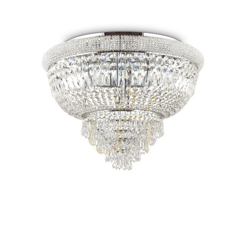 Kontrola Plafon Ideallux DUBAI PL24 CROMO chrom křišťálový 78 cm 243566