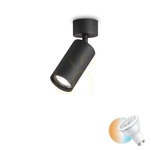 Kontrola Plafon Ideallux DYNAMITE PL1 NERO černý GU10 1x28W 231471