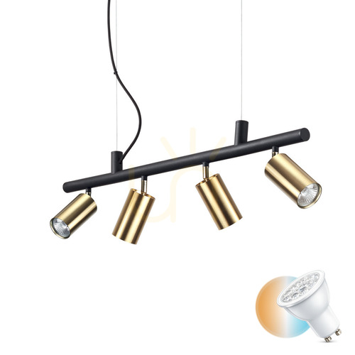 Kontrola Závěsné svítidlo Ideallux DYNAMITE SP4 Ottone mosaz 4xGU10 244624