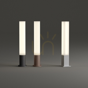 Venkovní stojací lampa Ideal Lux EDO Outdoor PT1 Round Coffee hnědá 80 cm 213071 small 1
