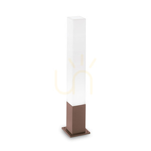 Venkovní stojací lampa Ideallux EDO Outdoor PT1 Square Coffee hnědá 79 cm 213088 small 0