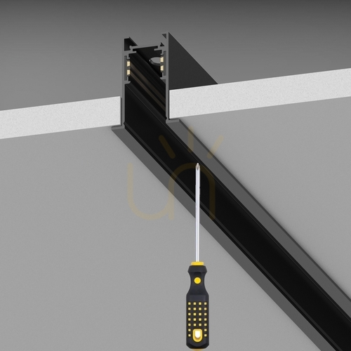 Kontrola Zápustný trim profil Ideallux EGO 1000 mm černý 320434