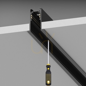 Zápustný trim profil Ideallux EGO 1000 mm černý 320434 1 Zápustný trim profil Ideallux EGO 1000 mm černý 320434 small 1