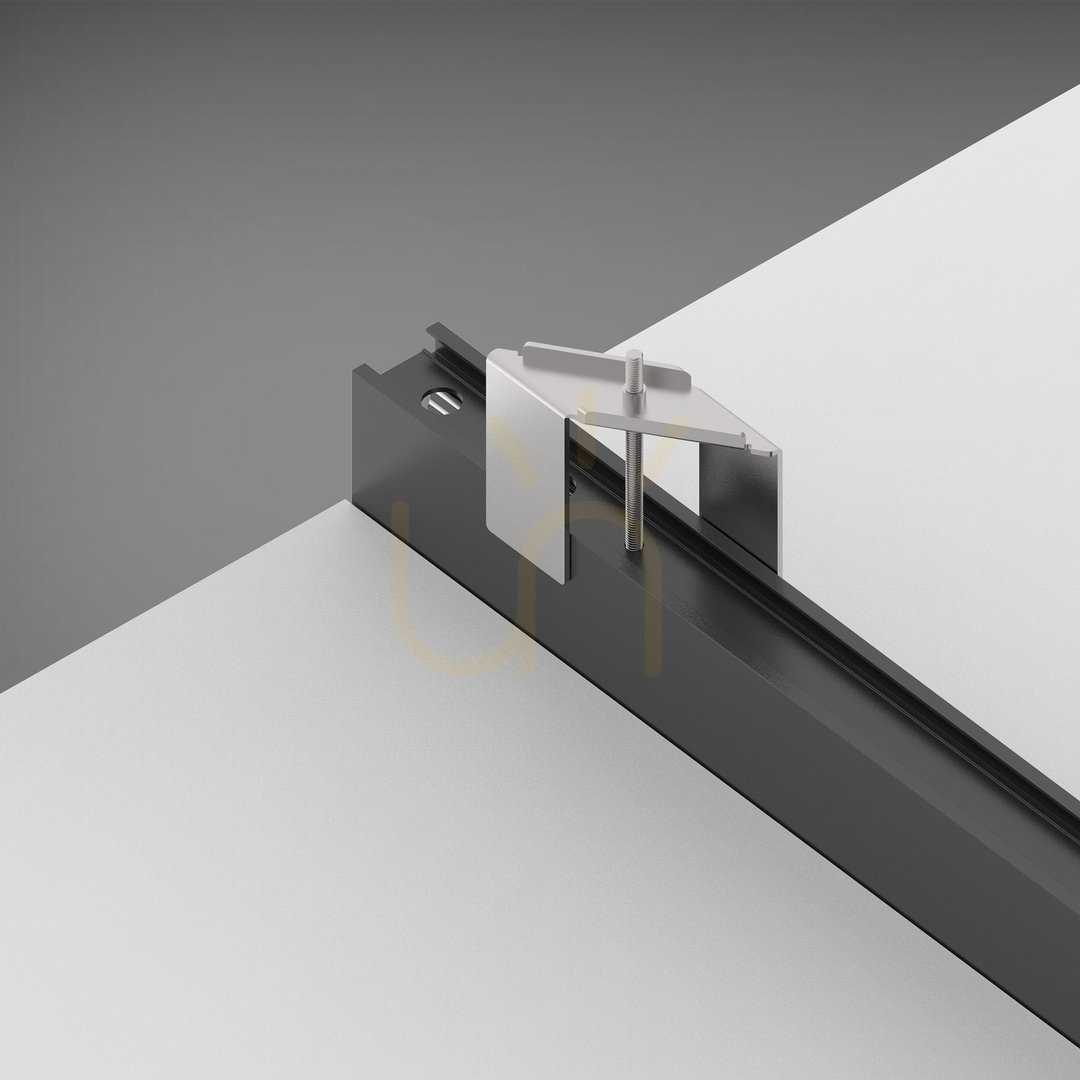 Náhled Zápustný trim profil Ideallux EGO 1000 mm černý 320434 Zápustný trim profil Ideallux EGO 1000 mm černý 320434