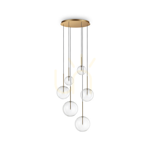 Kontrola Závěsné svítidlo Ideal Lux Equinoxe SP6 mosaz 65 cm 317243