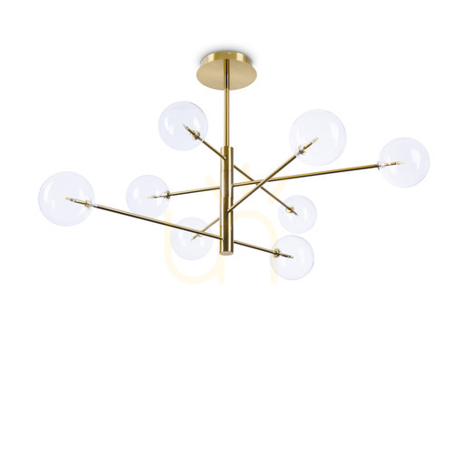 Kontrola Závěsné svítidlo Ideallux Equinoxe SP8 mosaz 8xG4 275215