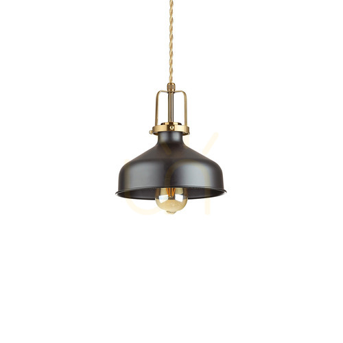 Kontrola Závěsné svítidlo Ideallux ERIS SP1 NERO černé 21 cm 249056