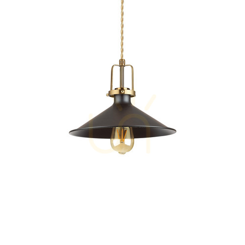 Kontrola Závěsné svítidlo Ideallux ERIS SP1 NERO černé 29 cm E27 249070