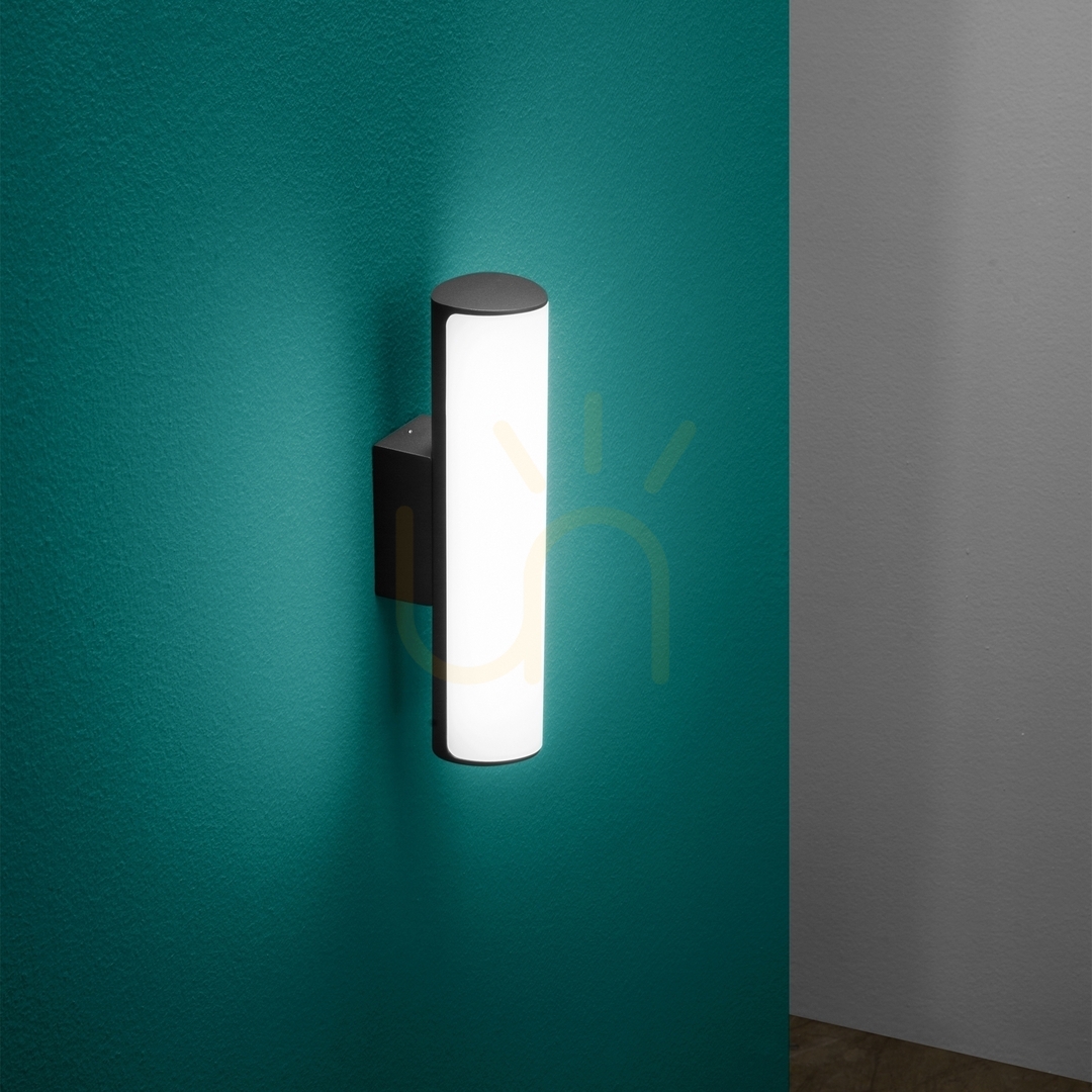 Pohled Venkovní nástěnné svítidlo Ideal Lux Etere AP Nero černé 4000K LED 322209 Venkovní nástěnné svítidlo Ideal Lux Etere AP Nero černé 4000K LED 322209