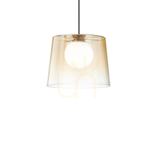 Kontrola Závěsné svítidlo Ideal Lux Fade SP1 Ambra jantarové mosazné G9 271316