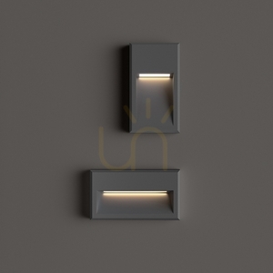 Venkovní nástěnné svítidlo Ideal Lux FEBE 250854 antracit 22,5 cm LED 6W 3000K small 2