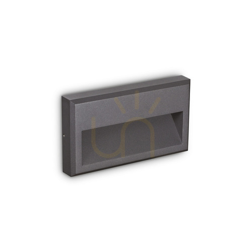 Kontrola Venkovní nástěnné svítidlo Ideal Lux FEBE 250854 antracit 22,5 cm LED 6W 3000K