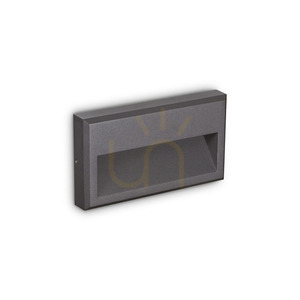 Venkovní nástěnné svítidlo Ideal Lux FEBE 250854 antracit 22,5 cm LED 6W 3000K small 0
