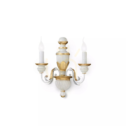 Kontrola Nástěnné svítidlo Ideal Lux FIRENZE AP2 Bianco bílé 012902