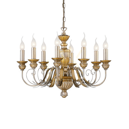 Kontrola Závěsné svítidlo Ideallux Firenze SP8 Oro zlaté 8xE14 020839