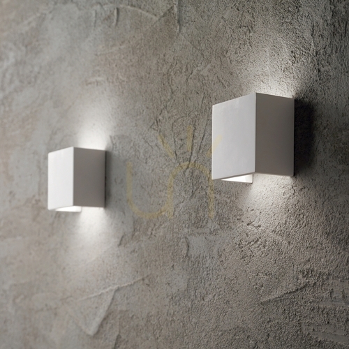 Kontrola Nástěnné svítidlo Ideal Lux Flash Gesso AP1 Small bílé sádrové 214672