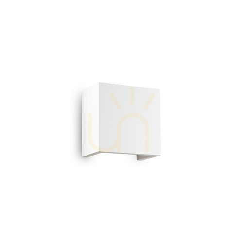 Kontrola Nástěnné svítidlo Ideal Lux Flash Gesso AP1 Small bílé sádrové 214672
