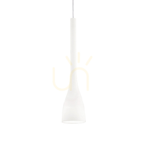 Kontrola Závěsné svítidlo Ideal Lux Flut SP1 Big Bianco bílé sklo E27 035666