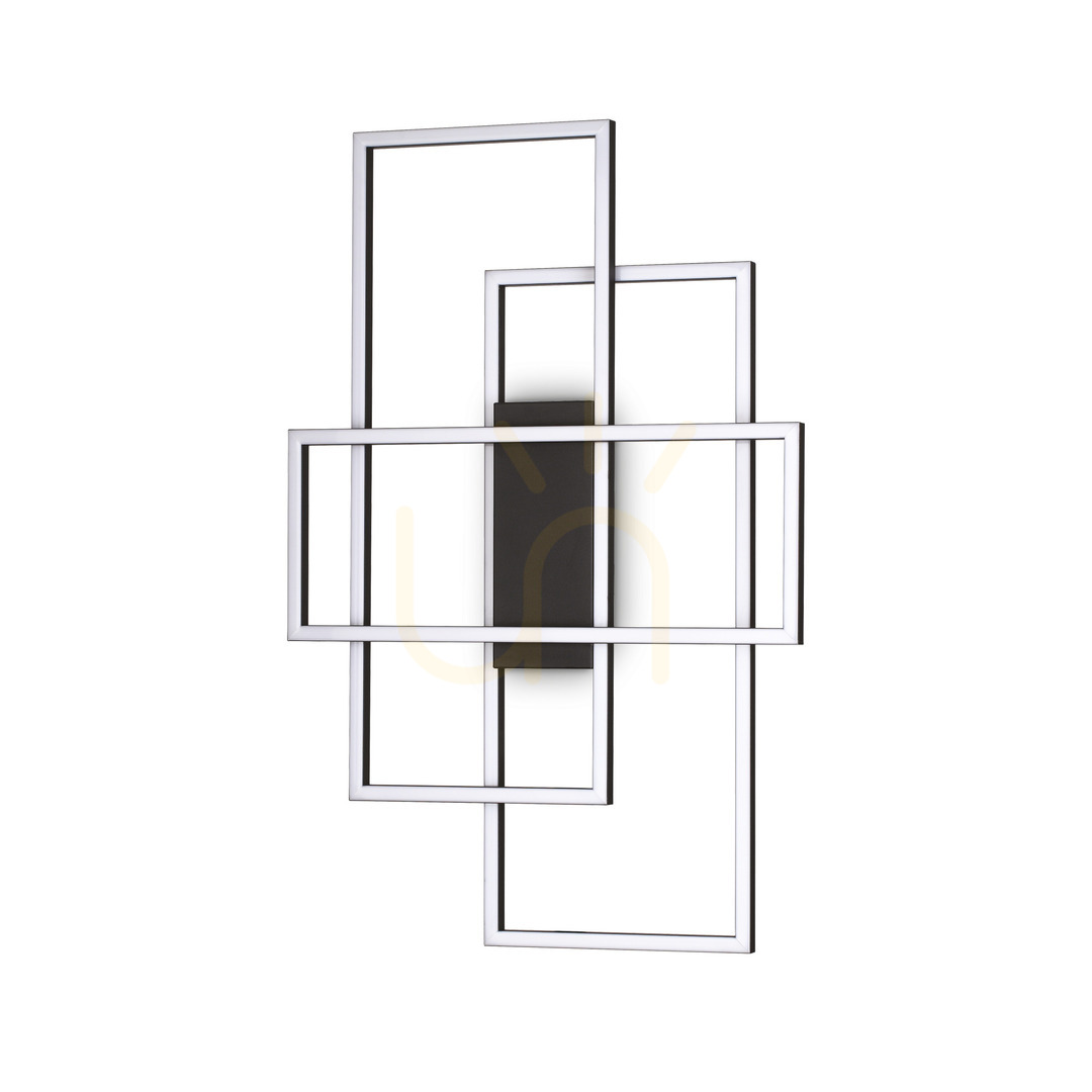 Kontrola Plafon LED Ideal Lux Frame Rettangolo Nero černý 62,5 cm 270661 Plafon LED Ideal Lux Frame Rettangolo Nero černý 62,5 cm 270661
