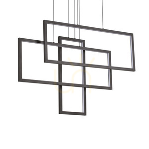 Závěsné svítidlo Ideal Lux Frame SP Rettangolo Nero černé LED 93W 269382 small 0