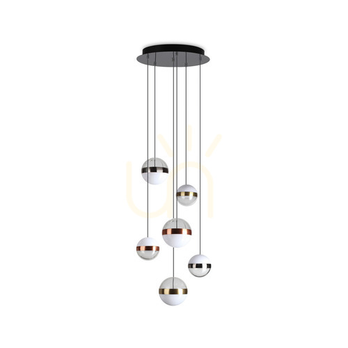 Kontrola Závěsná lampa Ideal Lux Galaxy SP6 bílá LED 58W 40 cm 321172