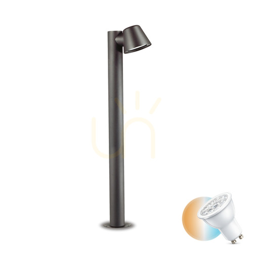 Kontrola Venkovní stojací lampa Ideallux GAS PT1 antracit GU10 80 cm 139470