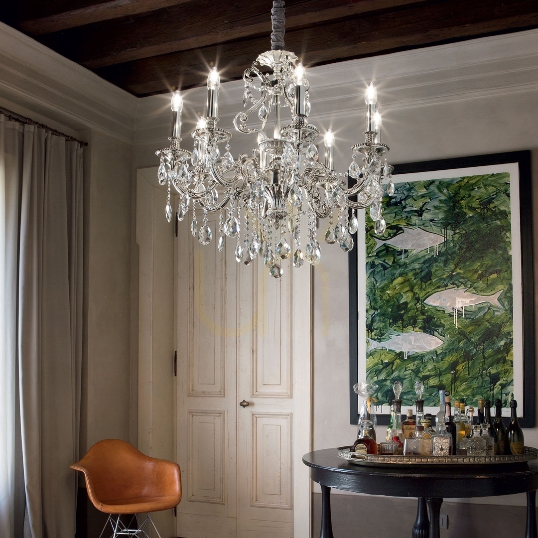 Zobrazit Závěsná lampa Ideal Lux Gioconda SP12 Argento stříbrná 90 cm 164953 Závěsná lampa Ideal Lux Gioconda SP12 Argento stříbrná 90 cm 164953