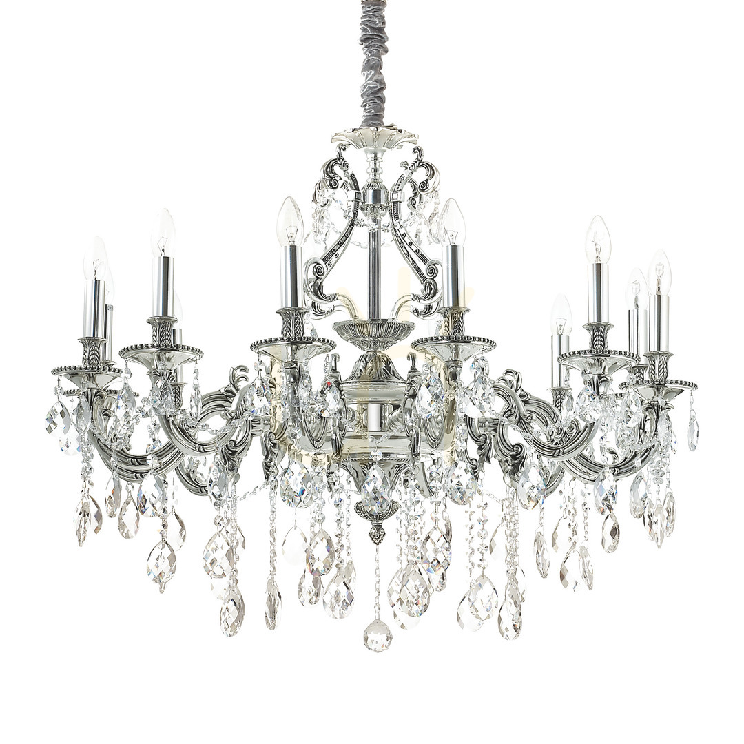 Kontrola Závěsná lampa Ideal Lux Gioconda SP12 Argento stříbrná 90 cm 164953 Závěsná lampa Ideal Lux Gioconda SP12 Argento stříbrná 90 cm 164953