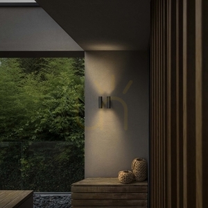 Venkovní nástěnné svítidlo Ideal Lux GUN AP2 BIG COFFEE 163611 hnědé 2×E27 IP54 small 5