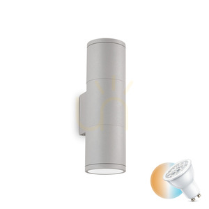 Venkovní nástěnné svítidlo Ideal Lux GUN AP2 SMALL šedé GU10 2bodové 163628 small 0