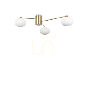 Plafon Ideallux Hermes PL3 D90 mosazný 288260 0 Plafon Ideallux Hermes PL3 D90 mosazný 288260 small 0