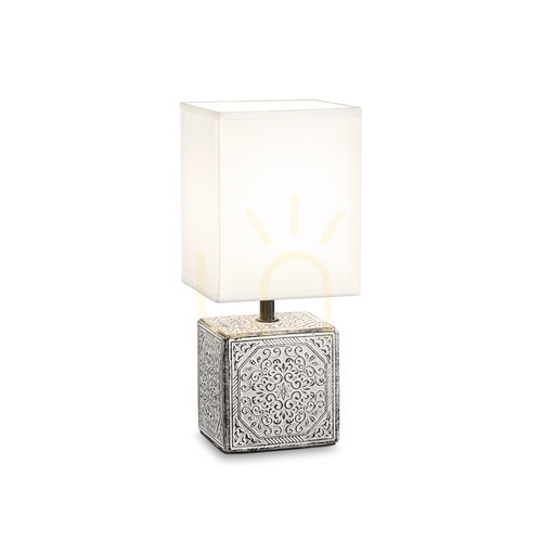 Kontrola Stolní lampa Ideallux KALI 1 TL1 bílá E14 245348