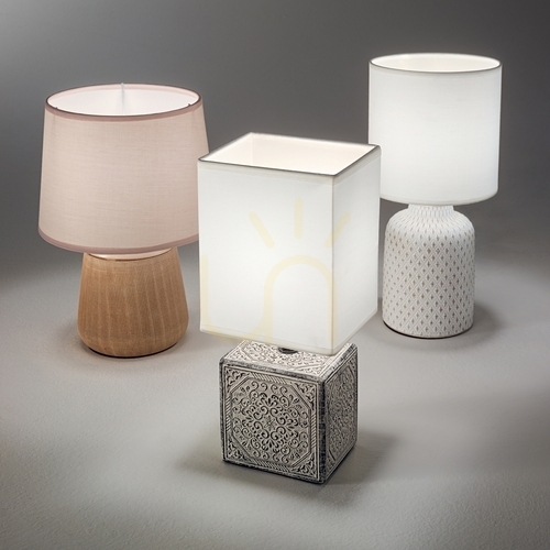Kontrola Stolní lampa Ideallux KALI TL1 bílá 32 cm E14 245393