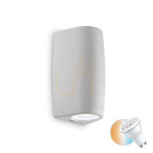 Kontrola Venkovní nástěnné svítidlo Ideal Lux Keope AP2 Grigio šedé GU10 2x6W 147796