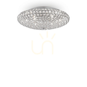 Plafon Ideallux KING PL9 Cromo chrom křišťál 9xG9 073255 small 0