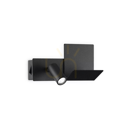 Kontrola Nástěnné svítidlo Ideallux KOMODO-1 AP NERO černé LED 20 cm 291796