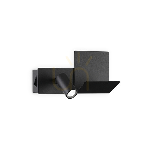 Kontrola Nástěnné svítidlo Ideallux KOMODO-1 AP NERO černé LED 20 cm 291796
