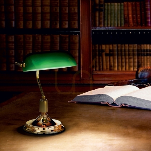 Kontrola Stolní lampa Ideal Lux Lawyer TL1 Brunito šampaňská 045030