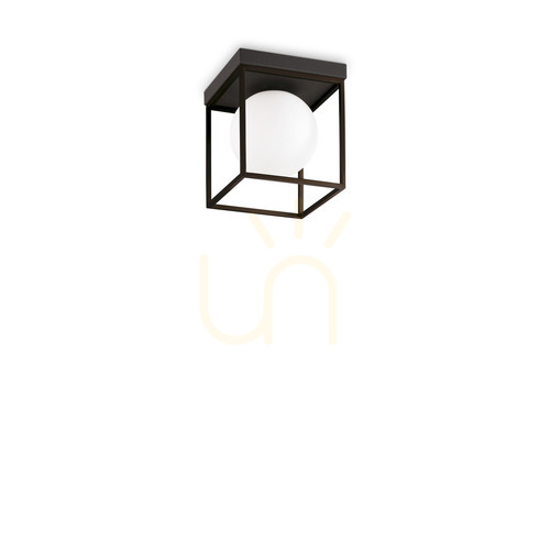 Kontrola Plafon Ideallux Lingotto PL1 Nero černý 18,5 cm 327853