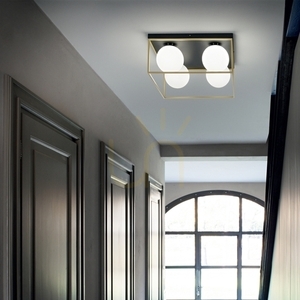 Plafon Ideallux Lingotto PL1 Ottone mosazný 18,5 cm 198132 small 1