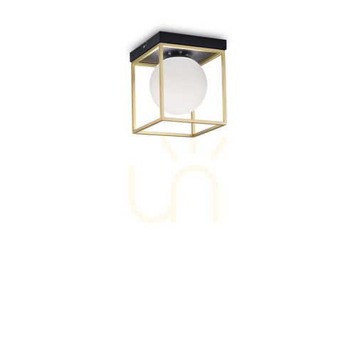 Kontrola Plafon Ideallux Lingotto PL1 Ottone mosazný 18,5 cm 198132