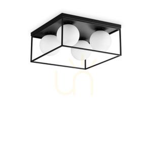 Plafon Ideallux LINGOTTO PL4 NERO černý 4xE14 45,5 cm 327860 0 Plafon Ideallux LINGOTTO PL4 NERO černý 4xE14 45,5 cm 327860 small 0