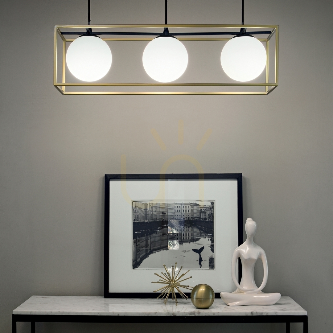 Pohled Závěsné svítidlo Ideal Lux Lingotto SP3 Nero černé 3xE14 304144 Závěsné svítidlo Ideal Lux Lingotto SP3 Nero černé 3xE14 304144