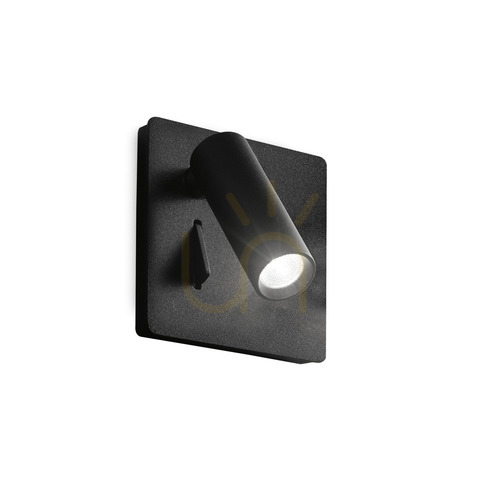 Kontrola Nástěnné světlo Ideal Lux LITE AP NERO černé LED 3W 250113