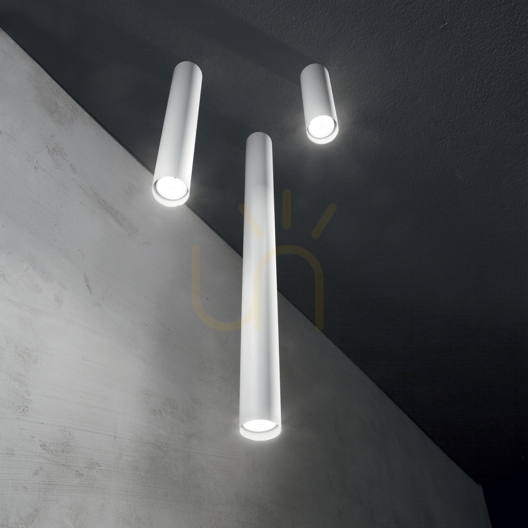 Pohled Plafon Ideallux LOOK PL1 H40 NERO černý GU10 233192 Plafon Ideallux LOOK PL1 H40 NERO černý GU10 233192