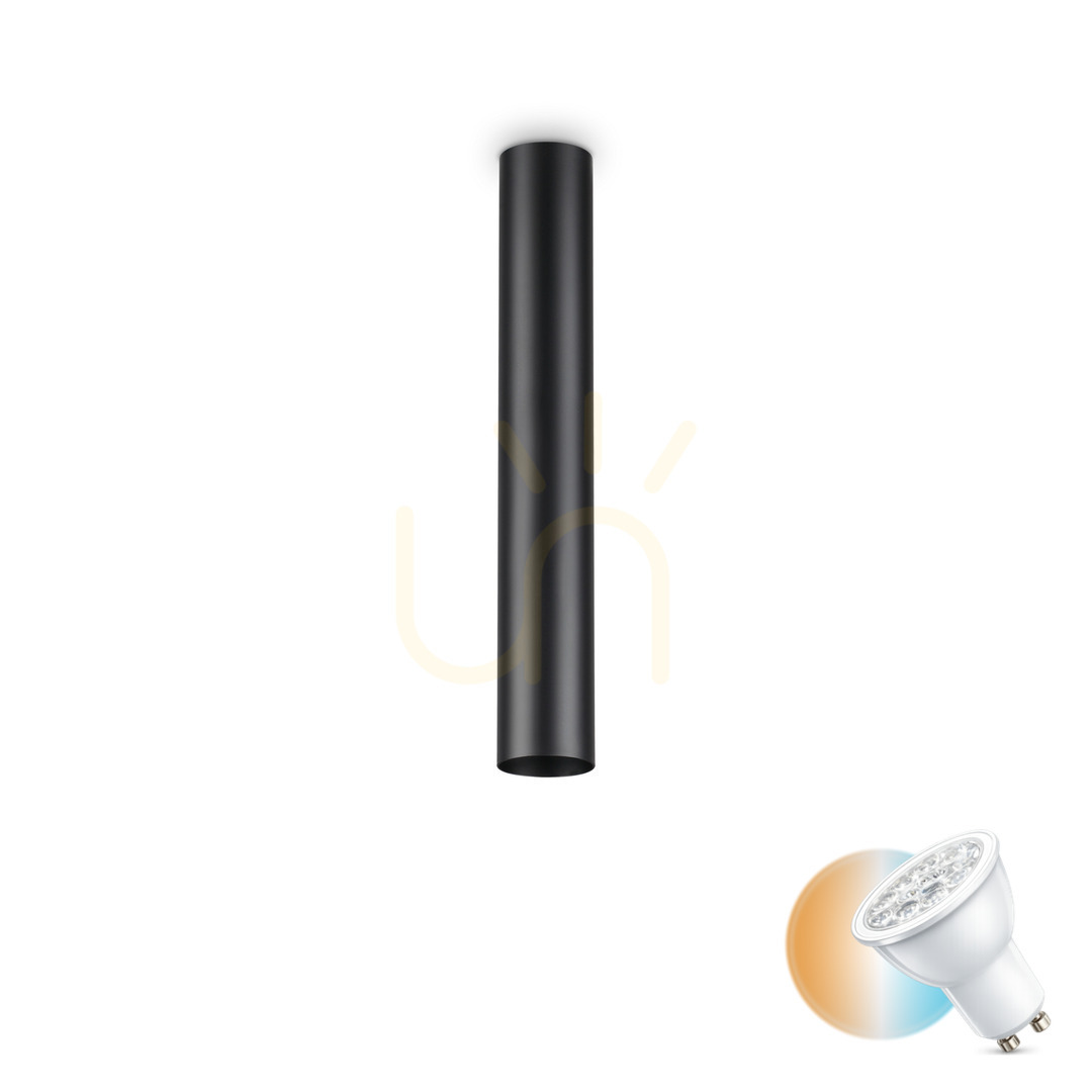 Kontrola Plafon Ideallux LOOK PL1 H40 NERO černý GU10 233192 Plafon Ideallux LOOK PL1 H40 NERO černý GU10 233192