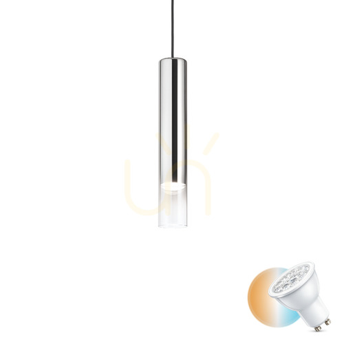 Kontrola Závěsné svítidlo Ideal Lux LOOK SP1 D06 transparentní chrom GU10 194806