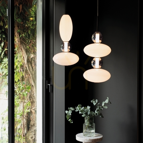 Kontrola Závěsné světlo Ideal Lux Lumiere 1 SP bílé LED 27W 28 cm 314143